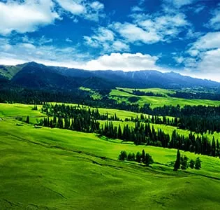 Nalati Grassland — sky prairie in Ili Valley, Xinjiang